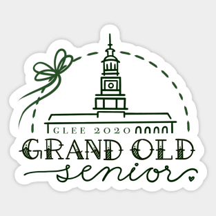 Glee Club "Grand Old Senior" Sticker